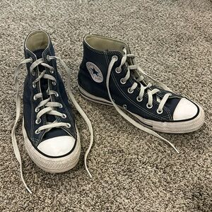 Converse Chuck Taylor All-Star High Top Sneakers, Navy, Size 8(W)-6(M)